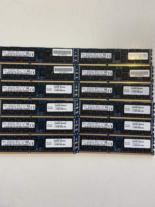 Серверна пам'ять Hynix 16gb DDR3 pc3-14900R rdimm ecc (x79)