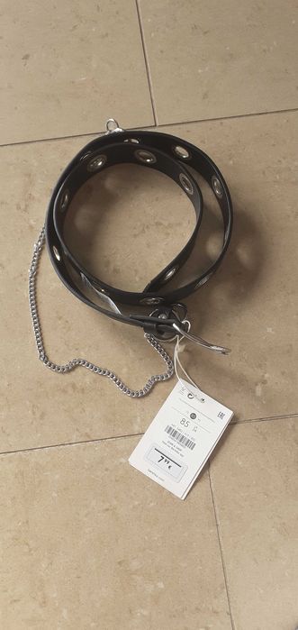 pasek skórzany bershka nowy z metką