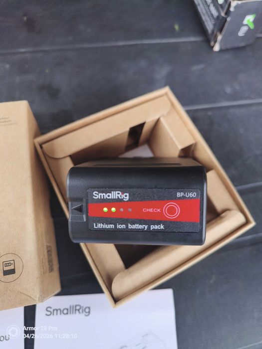 акумулятор для відеокамери SmallRig BP-U60 Camcorder Battery (модель 4670).  Ємність: 6800 мА·год / 99 Вт·год