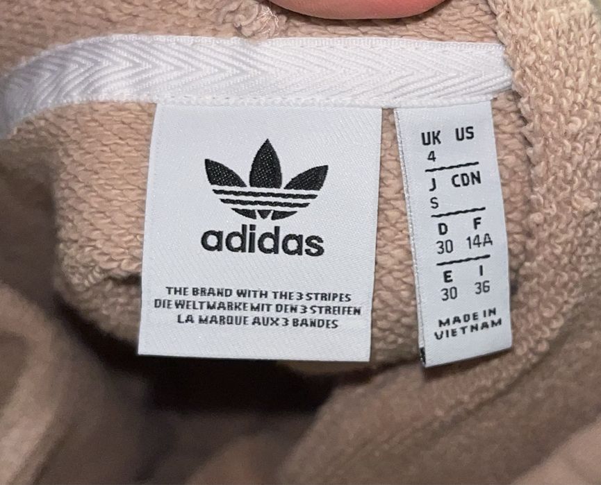 Укороченное худи Adidas тёплое