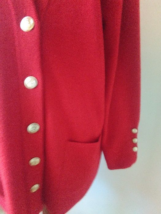 Casaco vermelho oversize