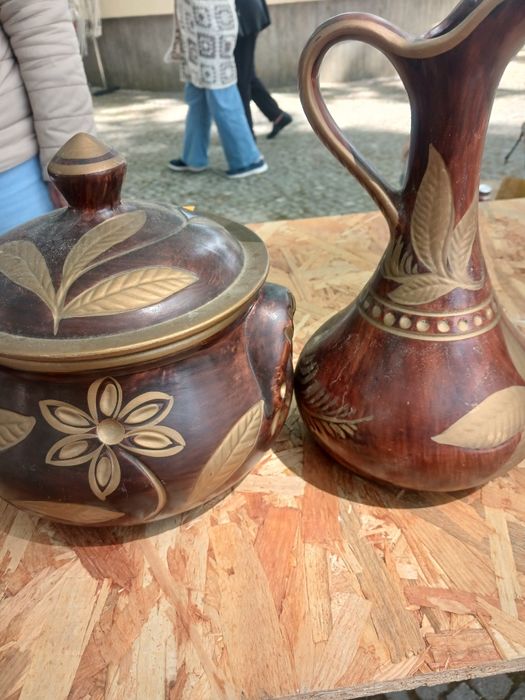 Potes em loiça  emitar barro