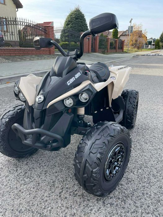 Duży Mocny QUAD na akumulator CAN-AM Maverick 24 Volt 7Ah 4×200 Wat