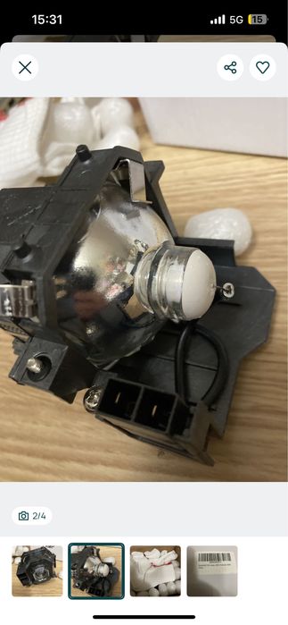 Epson EX90 / PowerLite 400W Lâmpada para Projetor com Módulo - Novo