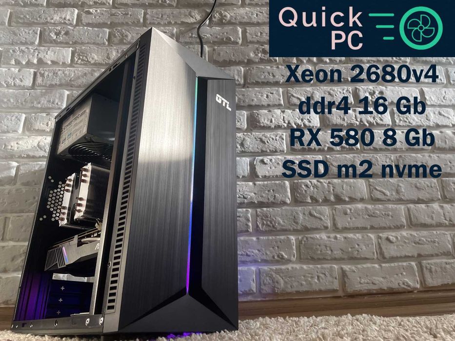 Гарантія! Rx 580 8Gb, 16gb, 14 ядер Ігровий ПК игровой компьютер