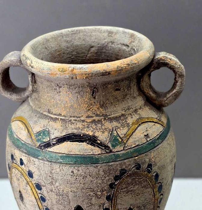 Duża amfora - wazon Huculski XIX wiek Kosowo Unikat