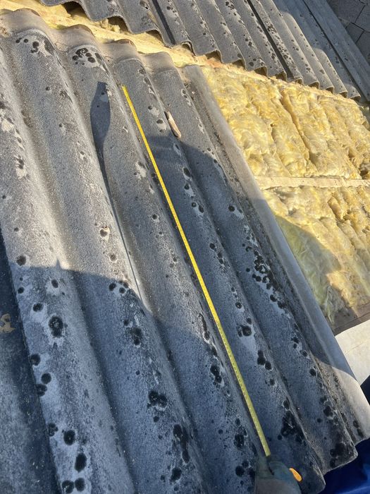 Шифер 6ти хвильовий б/у в відмінному стані знятий з даху