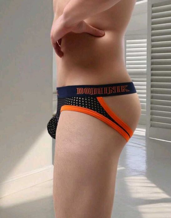 Męska bielizna jockstrap z siatki M