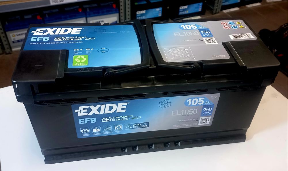 Akumulator EFB Exide EL1050 12V 105AH 950A start/stop Nowy