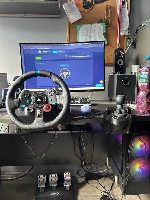 Logitech g29 + manipulatory + shifter