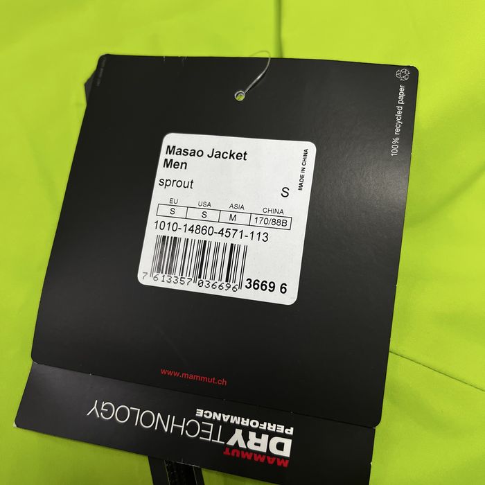 Mammut Masao Jacket оригинал новая куртка ветровка мужская трекинговая