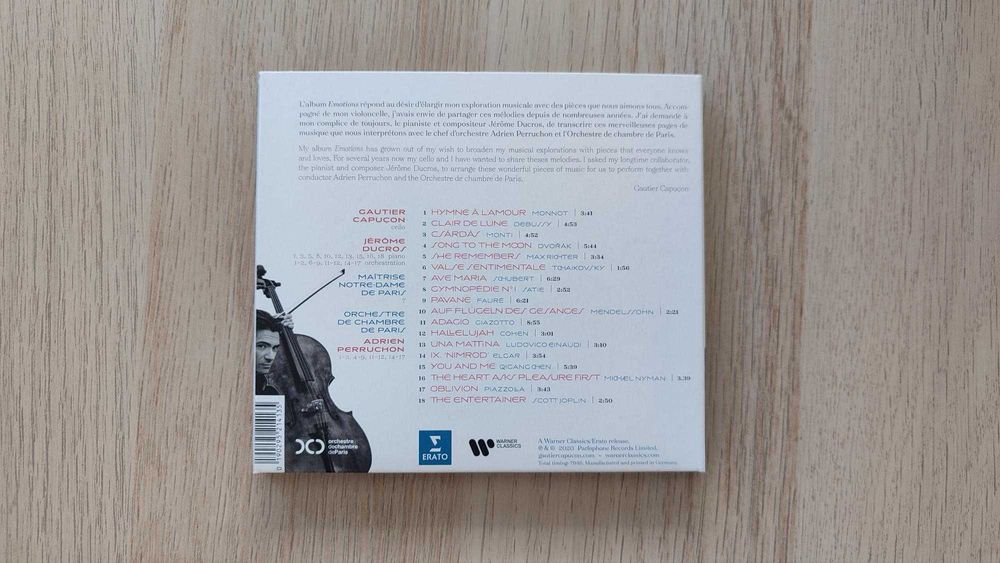 CD Gautier Capuçon - Emotions (violoncelo)
