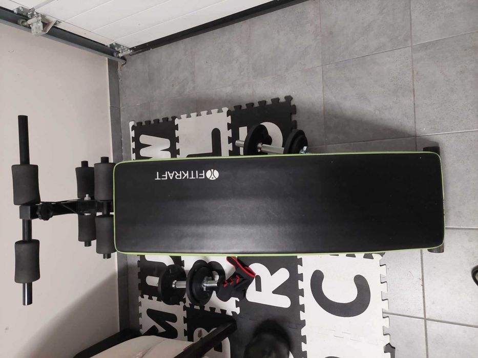 Fitkraft Ławka Treningowa skośna z linkami