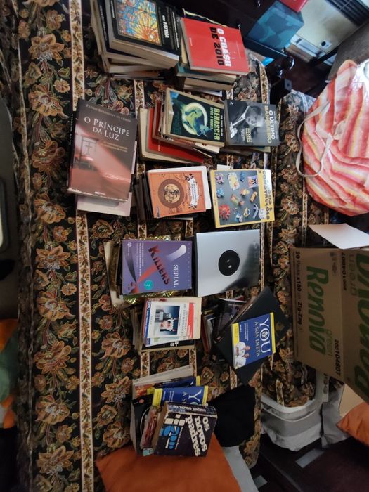 Lote de 118 livros novos e antigos