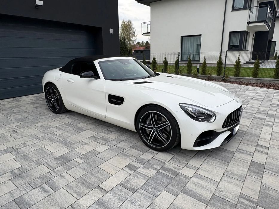 Mercedes-Benz AMG GT Mercedes AMG GT Roadster 4.0 V8 Biturbo 476 KM salon PL, biała perła