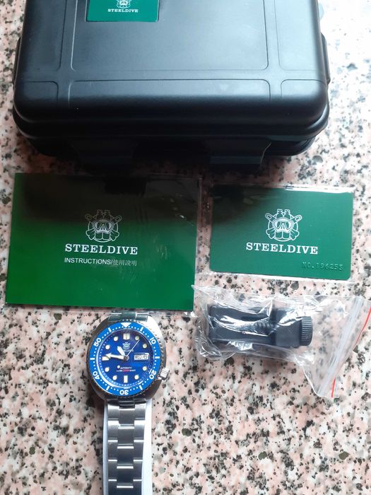 Часы  Королевская Черепаха STEELDIVE SD1972 V2 хомаж Seiko King Turtle