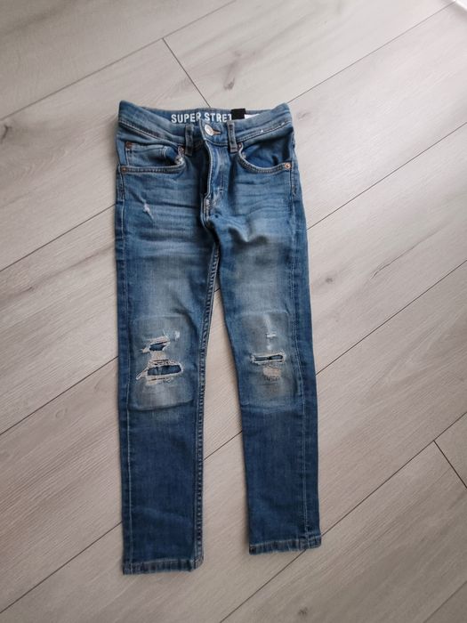 Spodnie jeans rurki H&M rozm 116