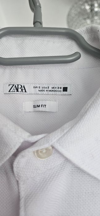 Koszula biala zara slim fit  r S