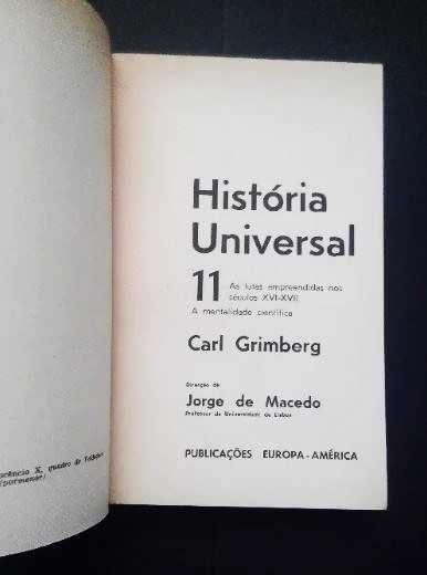 Carl Grimberg - As lutas Europeias nos séculos XVI e XVII : A mentalidade Científica