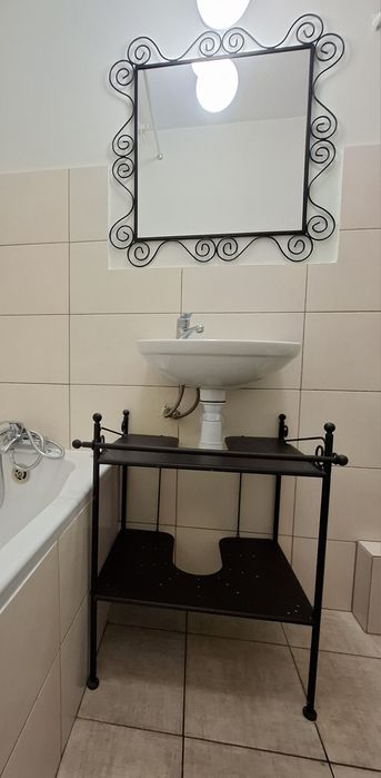 Lustro Szafka Regał łazienkowy. Vintyge. Retro. Metaloplastyka