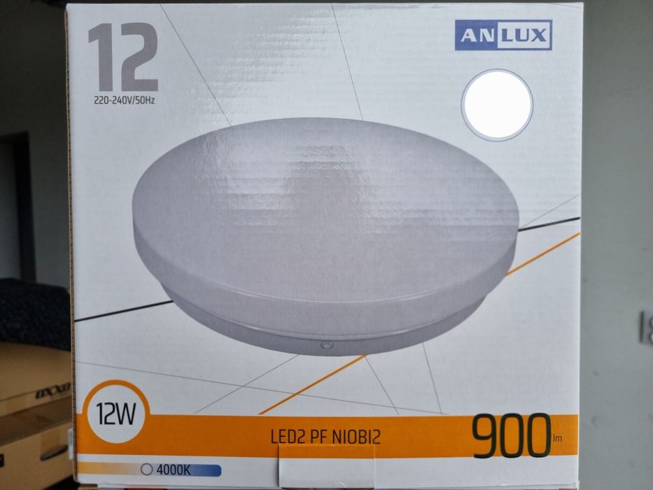 10 x Lampa Plafon Led Biały żarówka 12W 900lm nowa