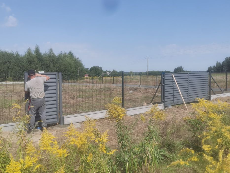 Montaż ogrodzeń panelowych betonowych bram furtek kompleksowo