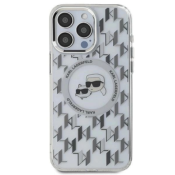 Etui Karl Lagerfeld IML Monogram Karl & Choupette Head MagSafe na iPho