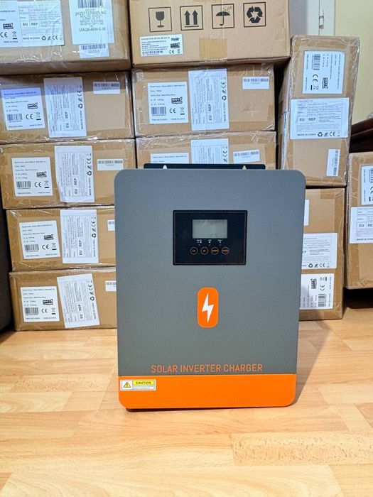 Гибридный солнечный инвертор powmr 12v/24v 2.3/4.2 квт 4200в 2300в