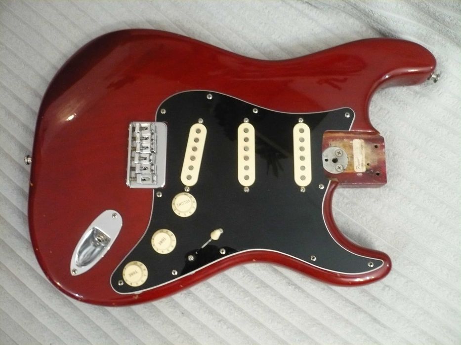 body korpus deska ash fender stratocaster 1979 cbs wine red