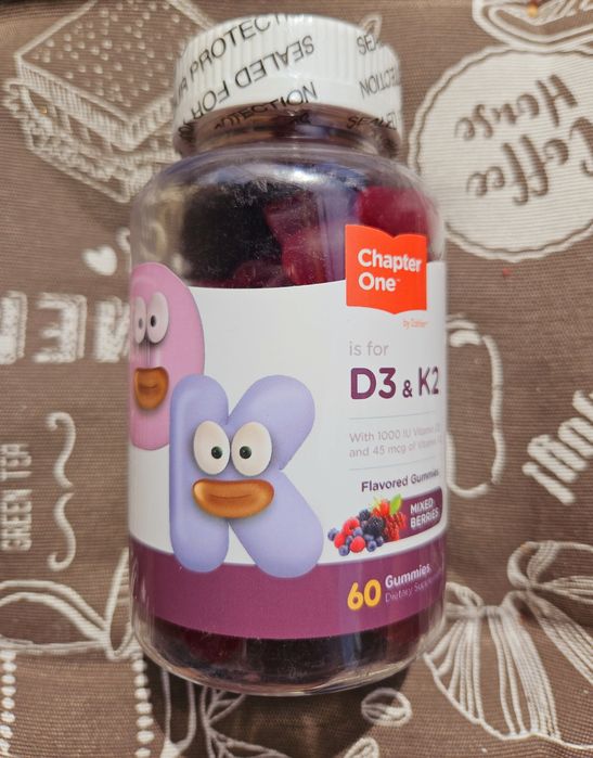 Chapter one дитячий детский вітамін D3 та K2 Д 3 з К 2 для дітей 60 шт