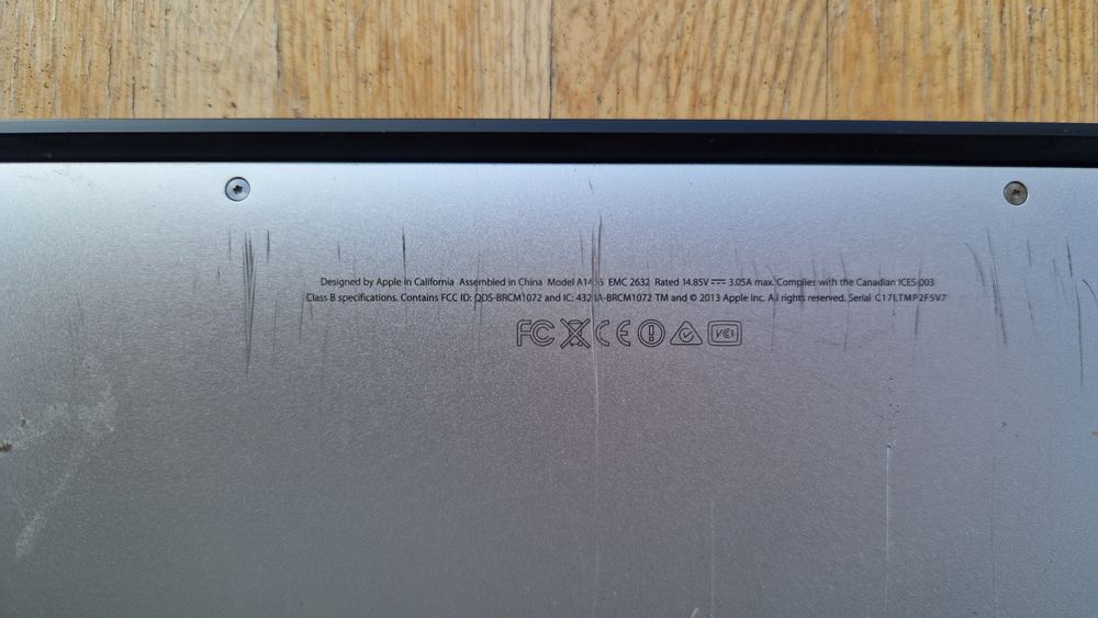Ноутбук  MacBook  air 2013 , windows 10