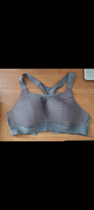 Stanik sportowy decathlon kalenji S szary