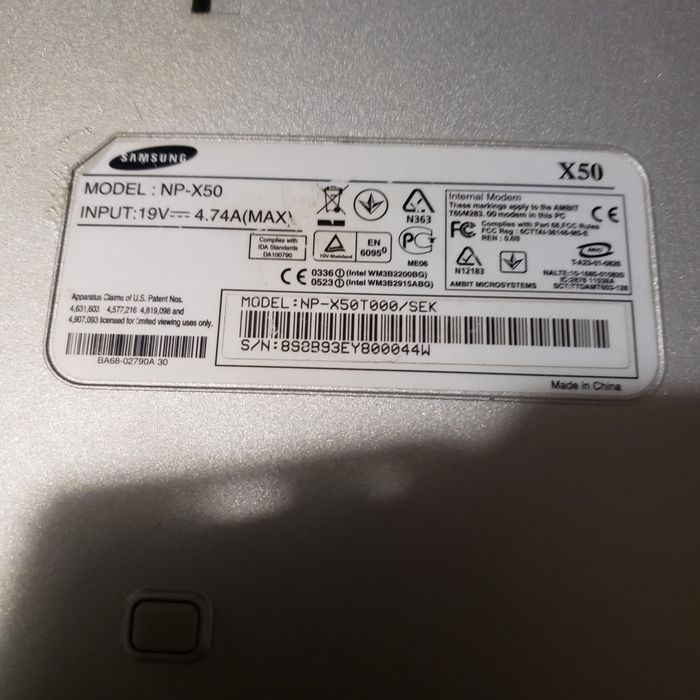 Samsung  NP-X50  на запчасти.