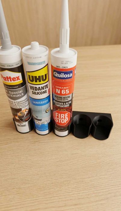 Suporte de parede organização 5 Tubos Silicone/Cola e Veda