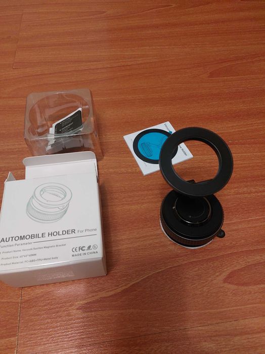 Вакуумный магнитный держатель для телефона