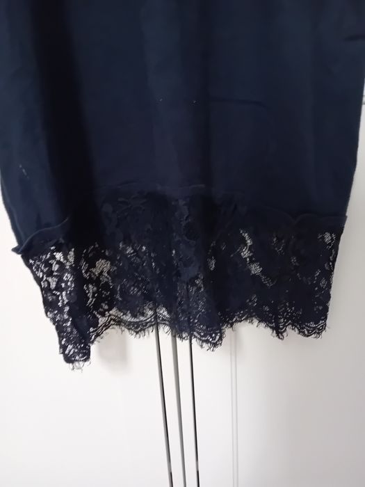 Vero moda sukienka zimowa granatowa