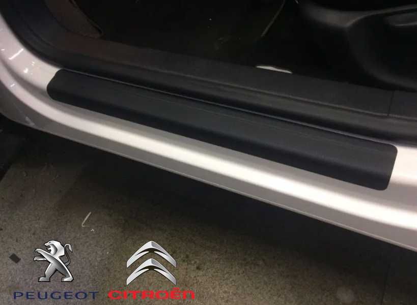 Захисна плівка защитная пленка наклейки на пороги авто Citroen Peugeot
