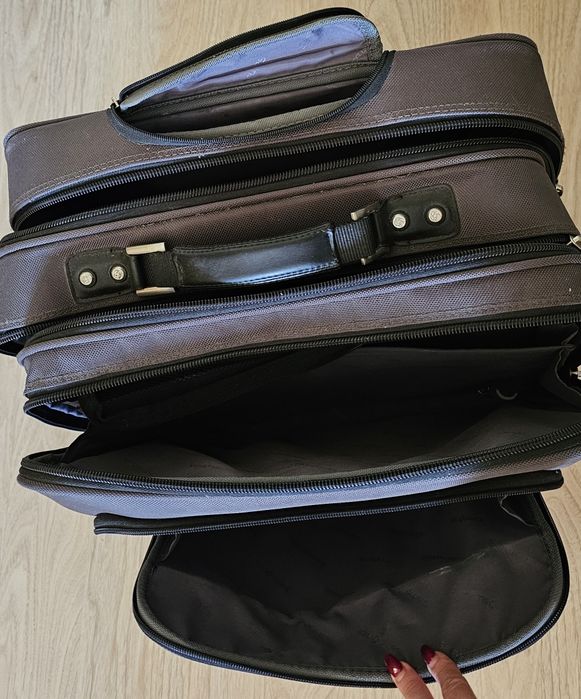 Сумка-чемодан на колесах Samsonite / Кейс-пілот для ноутбука та речей