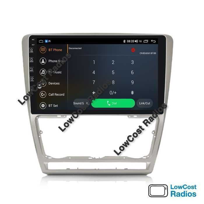 Auto Rádio 10 Polegadas SKODA OCTAVIA 2 | GPS ANDROID BT USB APPS WIFI | CARPLAY • ANDROID AUTO