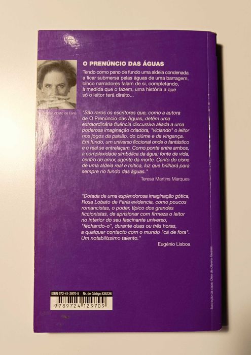 O Prenúncio das Águas - Rosa Lobato de Faria