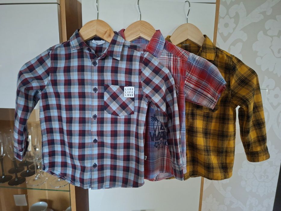 Koszule chłopięce 104cm 4lata w kratkę Rebal/ Coccodrillo - classic smart casual