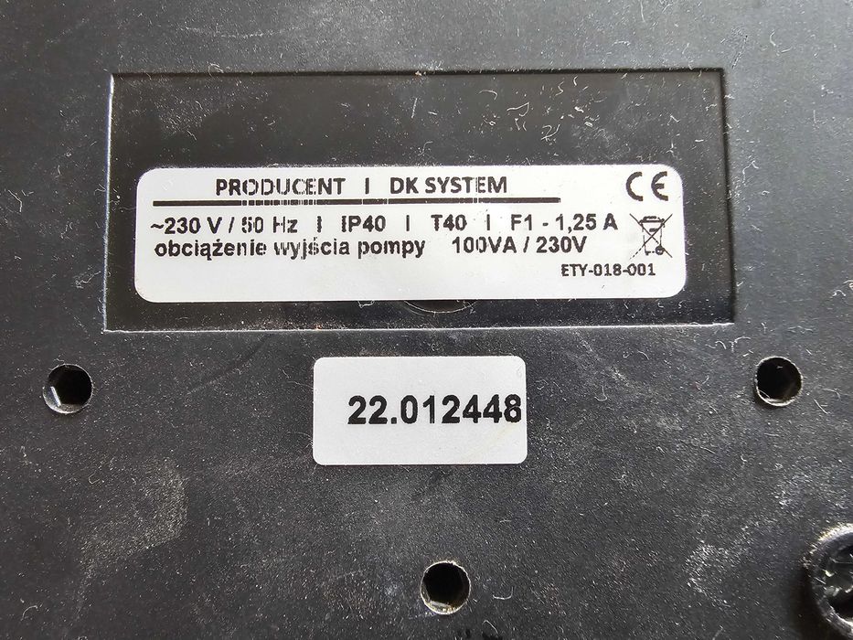 HYDROS 200 regulator załączania i wyłączania pompy C.O.