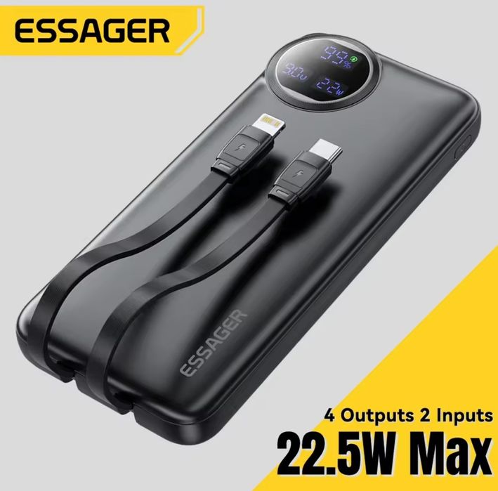 Power bank Essager 22.5W 10000 mAh Повербанк