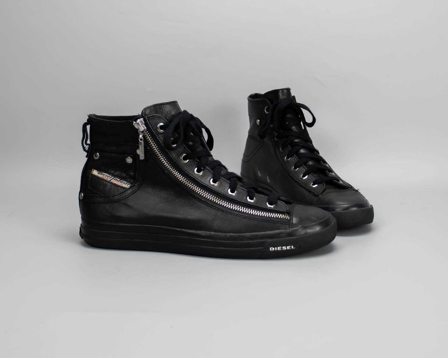 Ексклюзивные кожаные высокие кеды Diesel Expo-Zip.43 размер