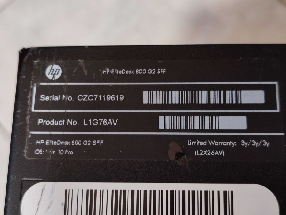 HP i7-6700/8Gb/SSD240Gb Computador