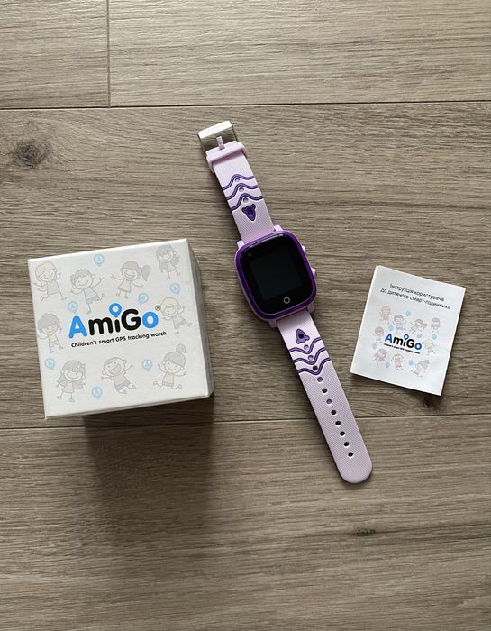 Дитячий смарт-годинник AmiGo GO005 4G WIFI Thermometer (Purple)