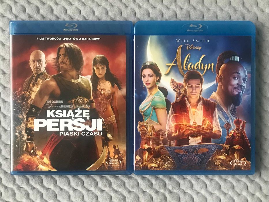 "Książę Persji Piaski Czasu", "Aladyn" - 2 Blu-ray (NIEUŻYWANE)