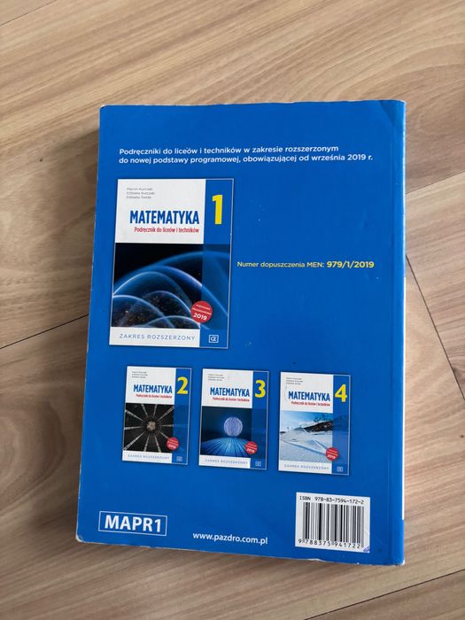 Matematyka 1. Podręcznik dla liceów i techników zakres rozszerzony
