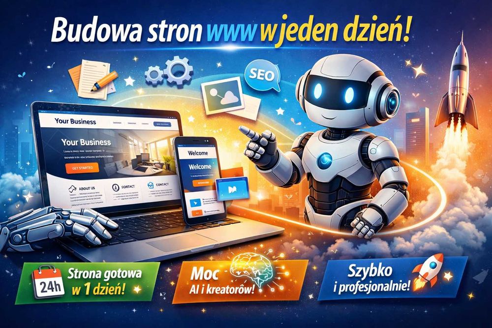 Budowa stron www w jeden dzień.