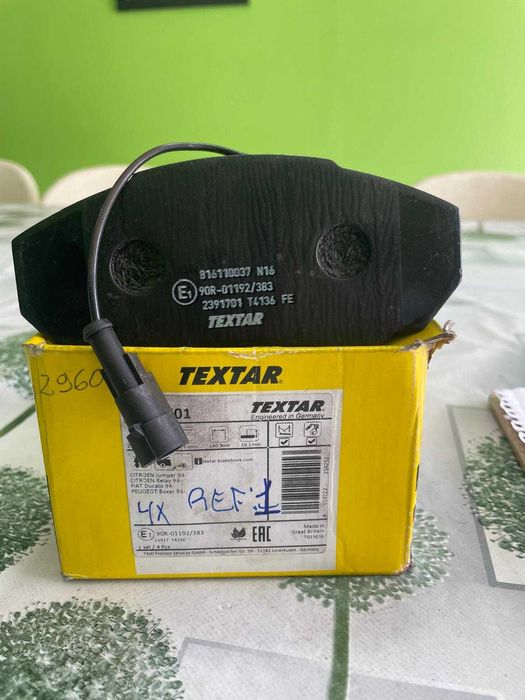 4 Pastilhas Travão dom Sensor NOVO Citroen Jumper